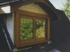Custom douglas fir french opening window