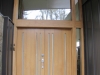 Exterior view Oregon oak entry doors