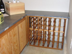 open wine rack cabinet